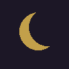 The Quiet Moon crescent mark
